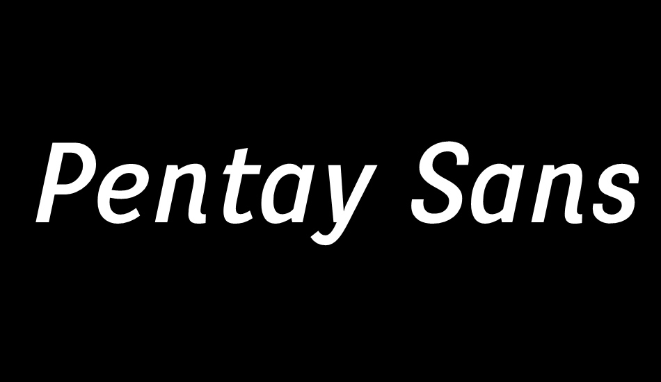 Pentay Sans Reg font big