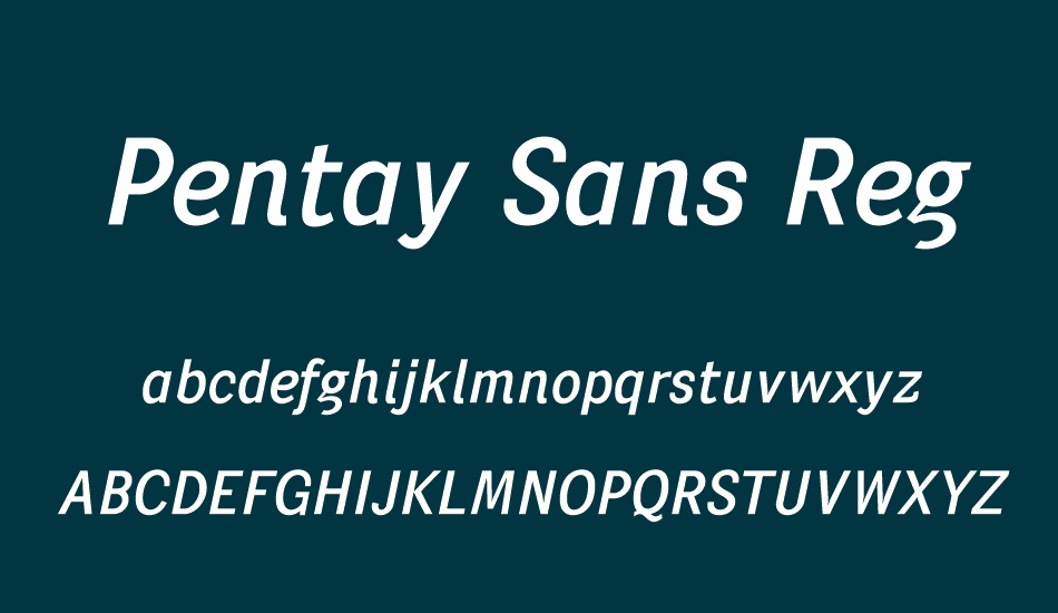 Pentay Sans Reg font