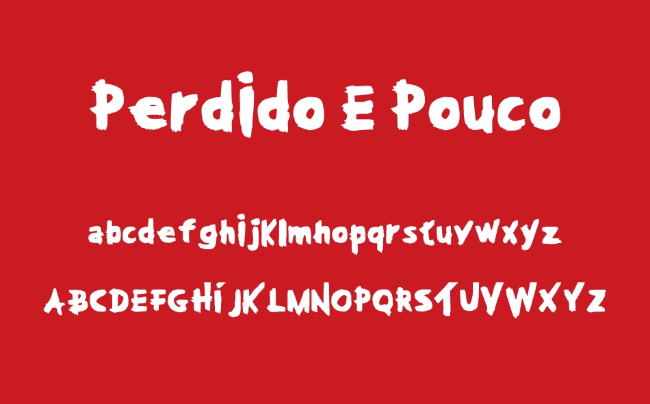 Perdido E Pouco font