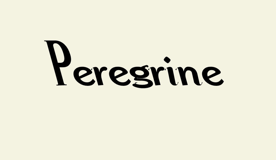 Peregrine font big