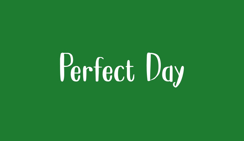 Perfect Day DEMO font big