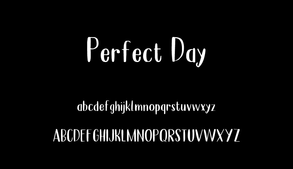 Perfect Day DEMO font