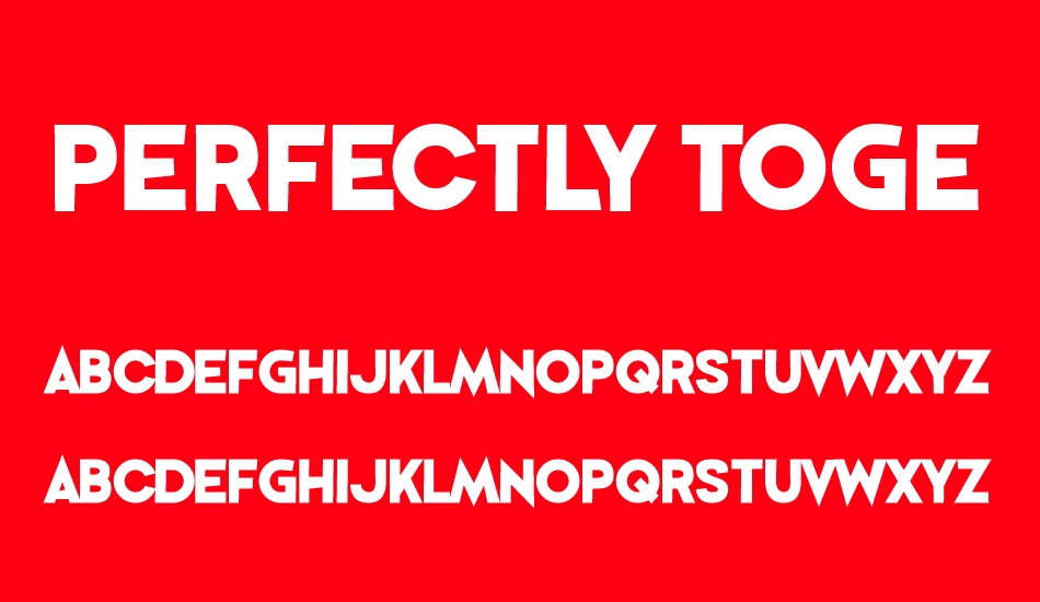 Perfectly Together font