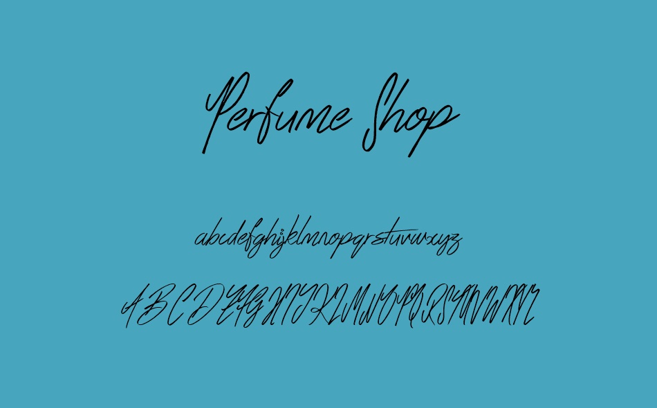 Perfume Shop font