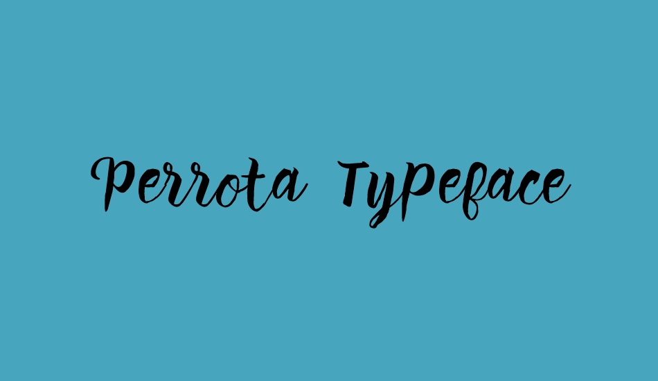 Perrota Typeface font big