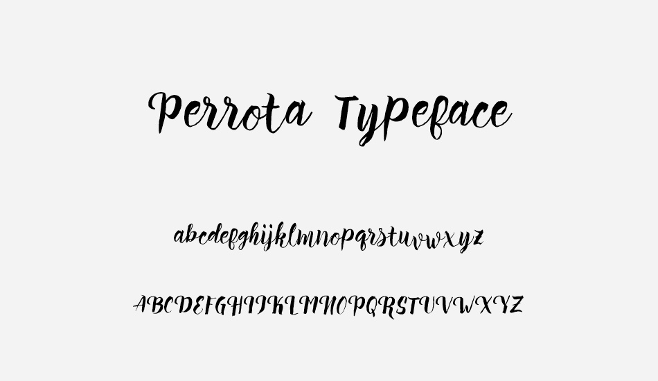 Perrota Typeface font