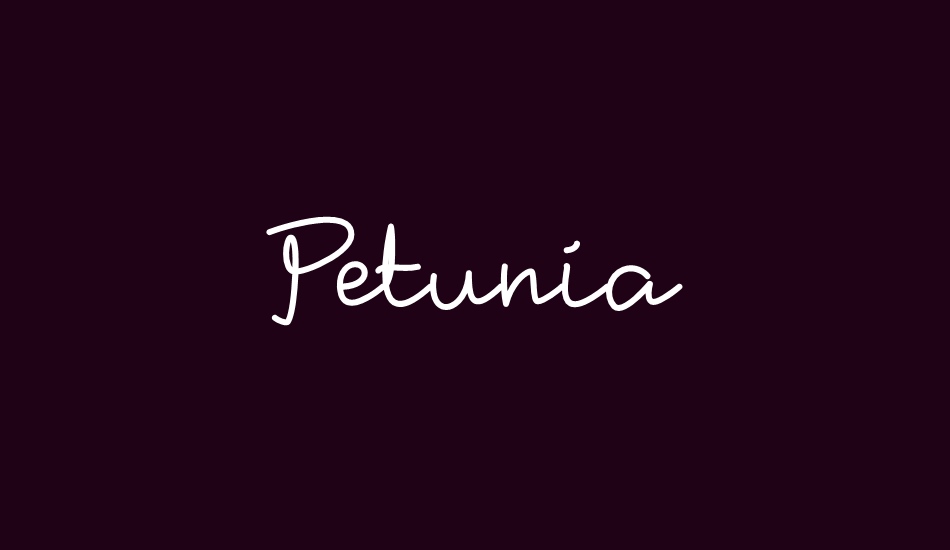 Petunia font big