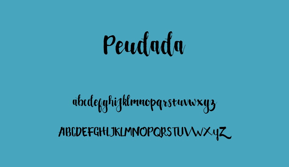 Peudada font