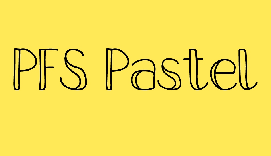 PFS Pastel Feather font big