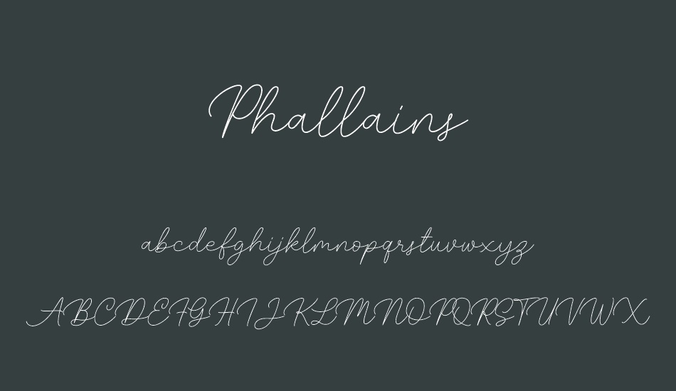 Phallains font