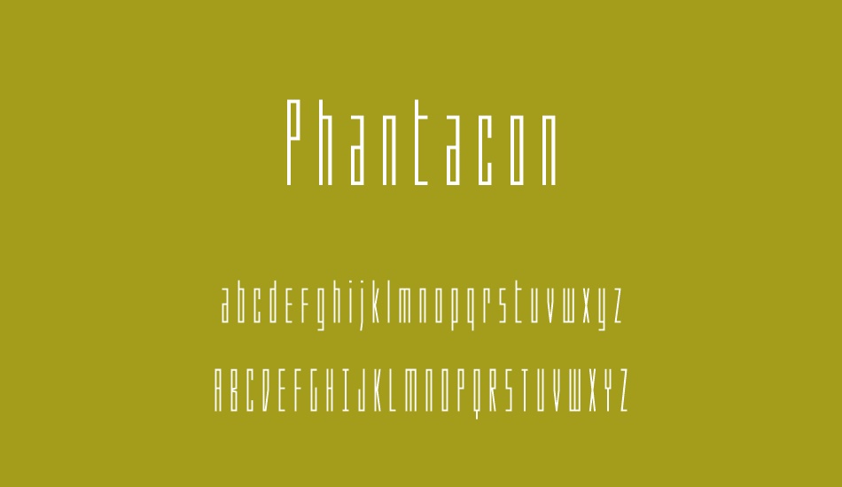 Phantacon font