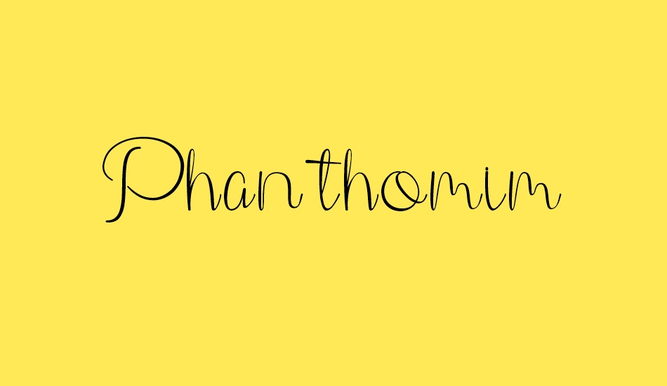 Phanthomim font big