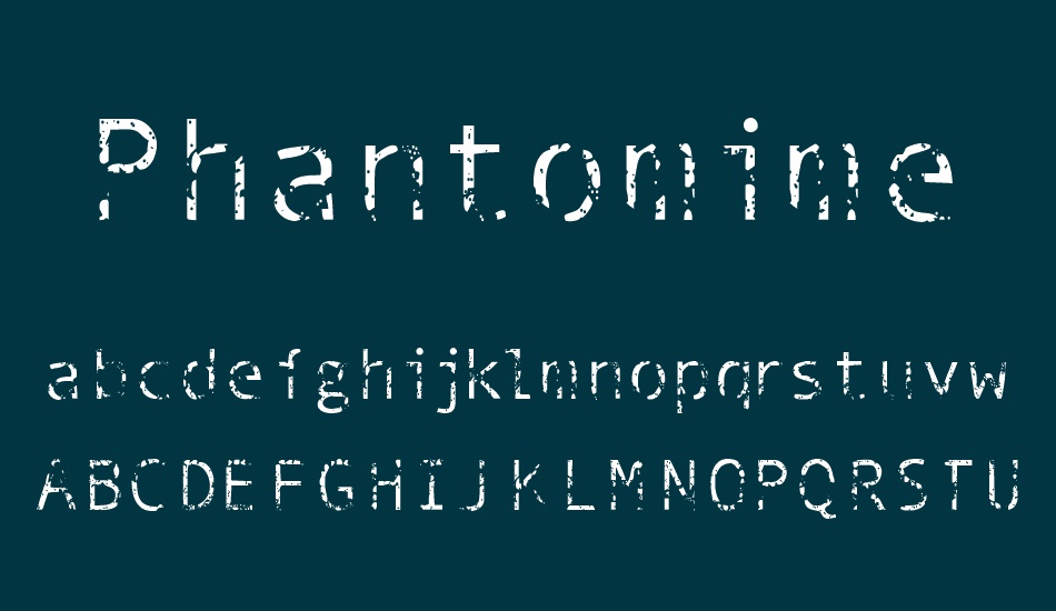 Phantomime font