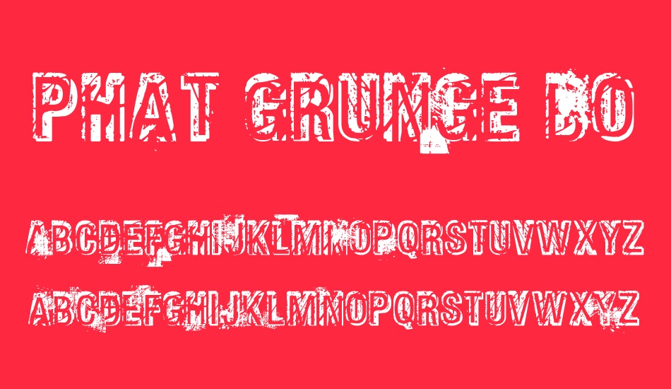 Phat Grunge Bold font