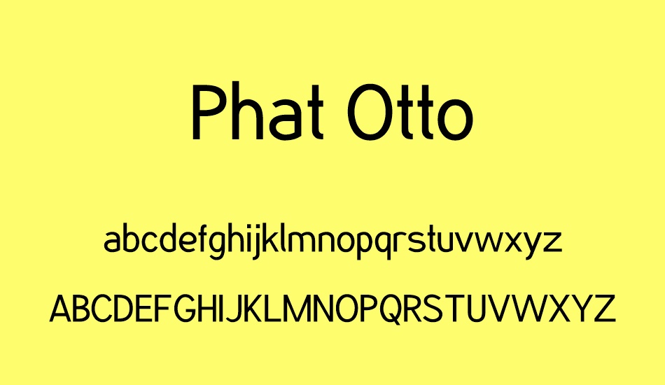 Phat Otto font