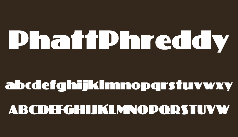 PhattPhreddy font