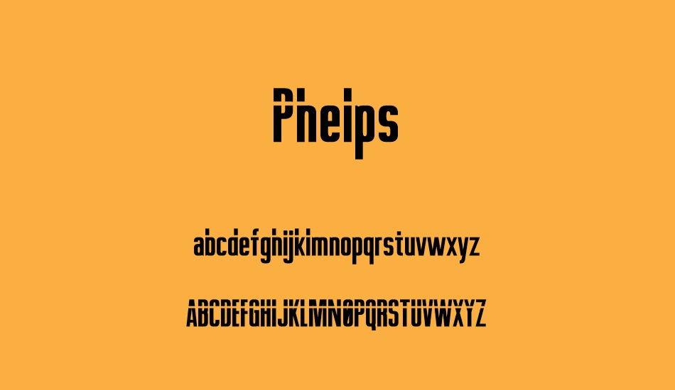 Phelps font