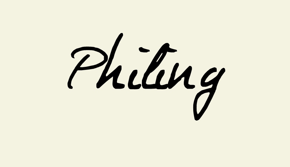 Philing font big