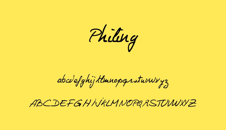 Philing font