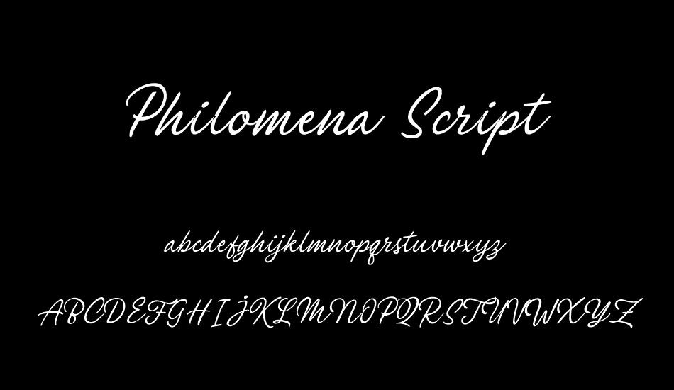 Philomena Script font