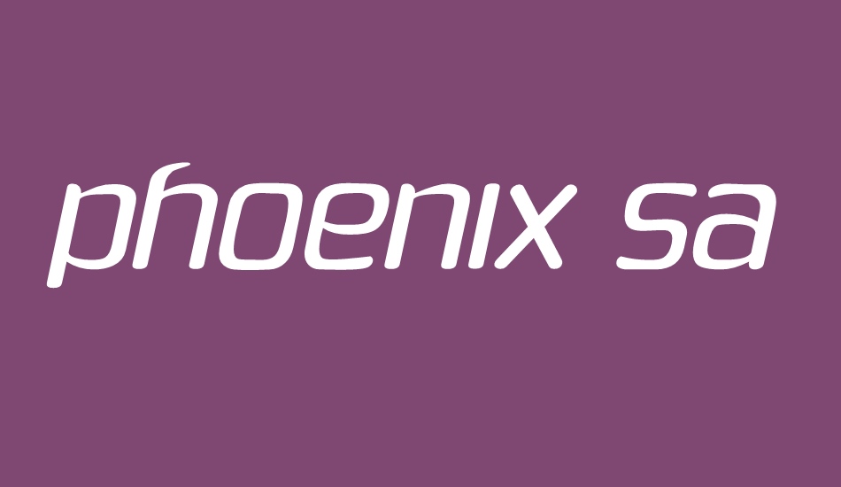 Phoenix Sans font big