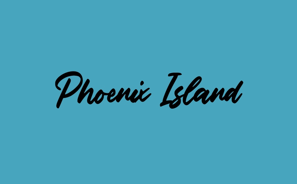 Phoenix Island font big