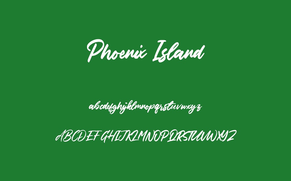 Phoenix Island font