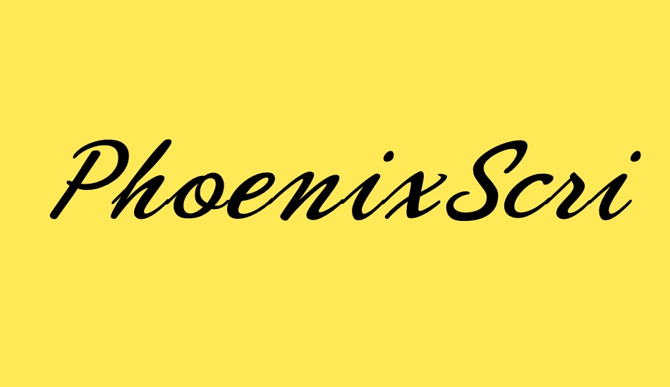 PhoenixScriptFLF font big