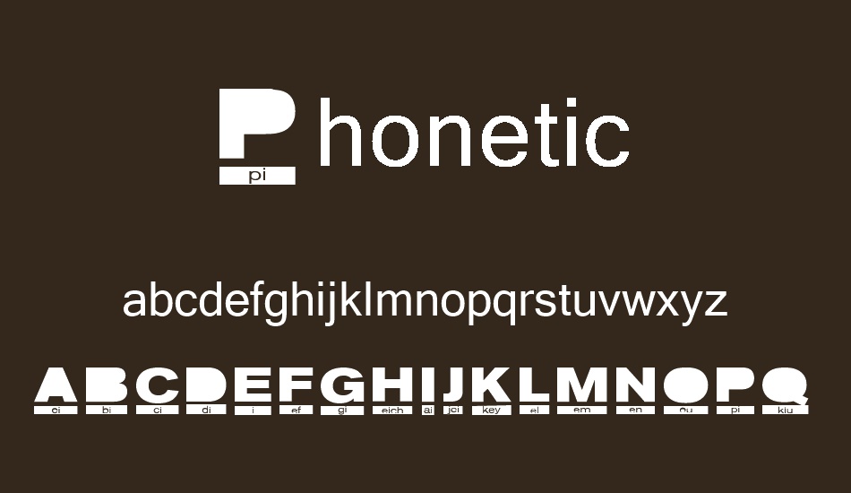 Phonetic font