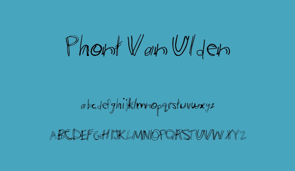 Phont Van Ulden font