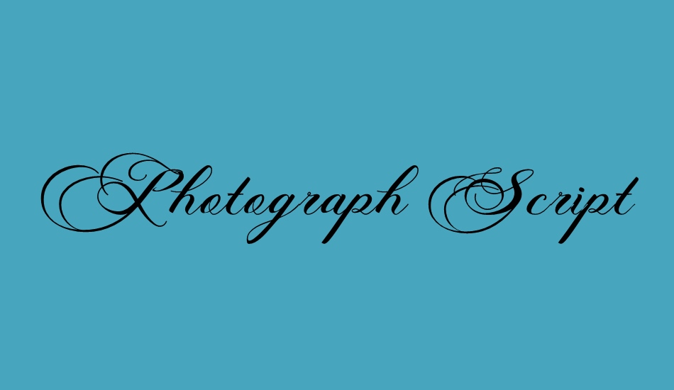 Photograph Script Free Personal font big