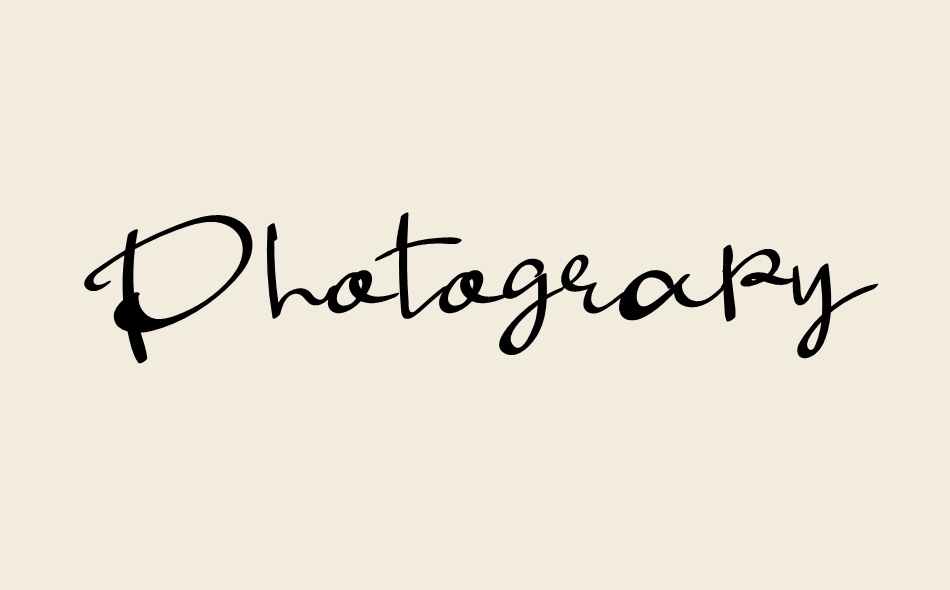 Photograpy font big