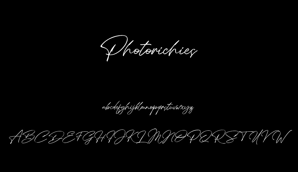 Photorichies font