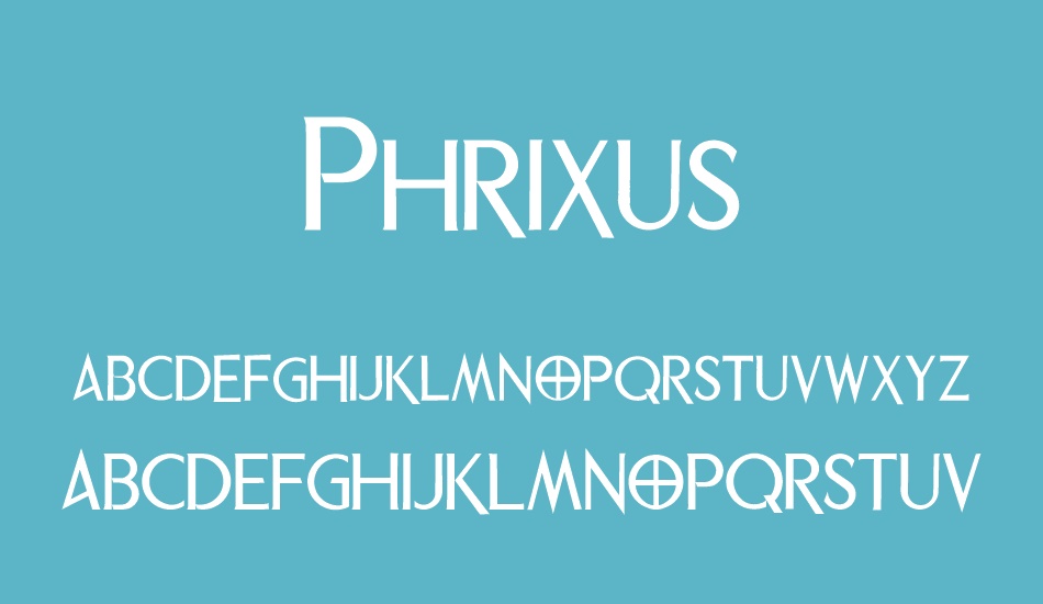 Phrixus font