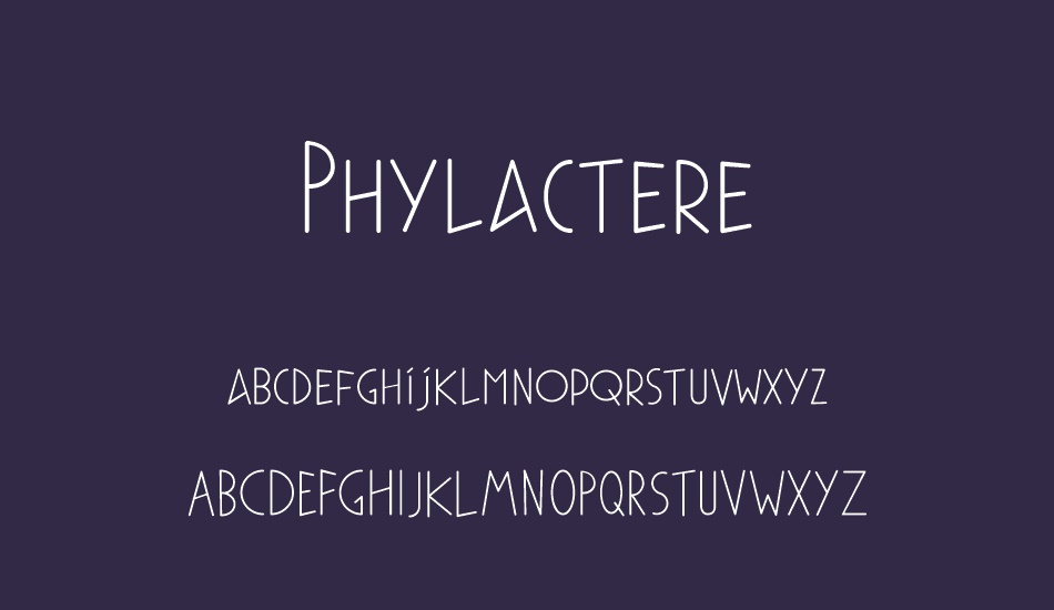 Phylactere DEMO font