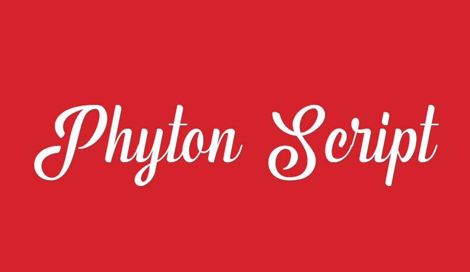 Phyton Script Demo font big