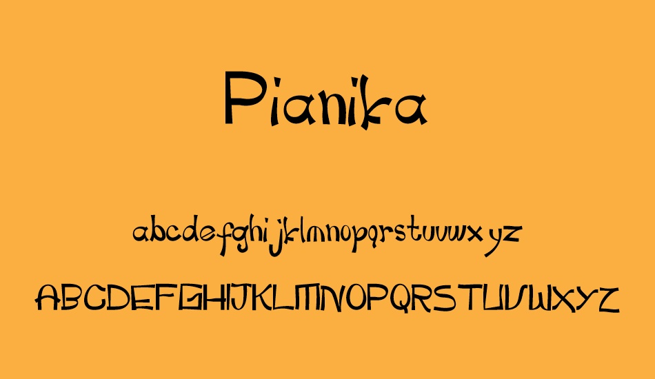 Pianika font