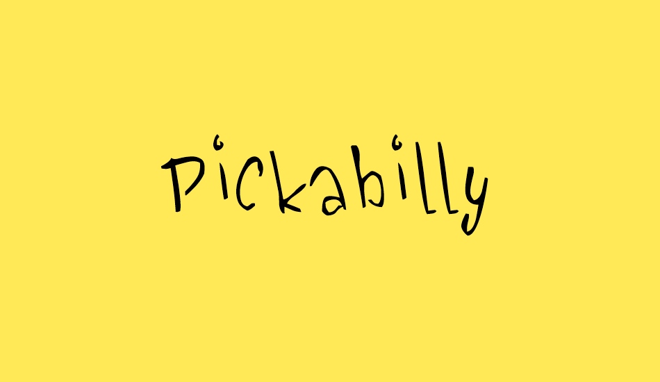 Pickabilly font big