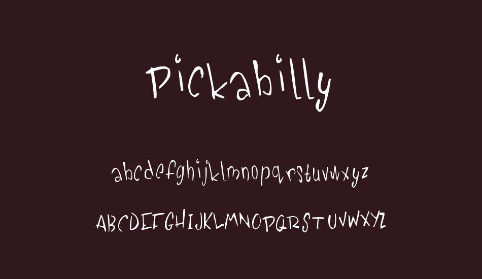 Pickabilly font