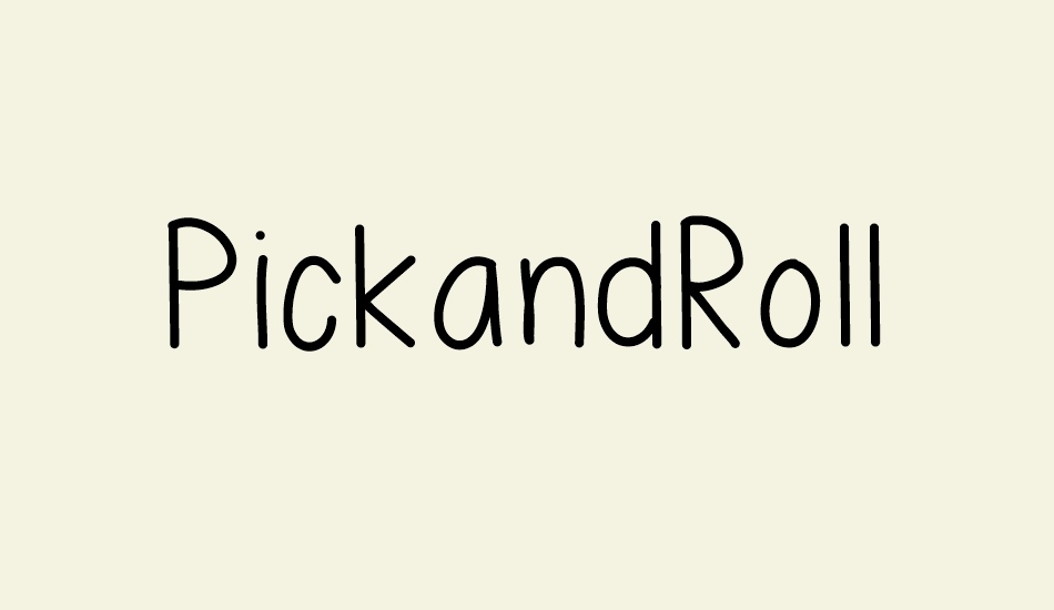 PickandRoll font big