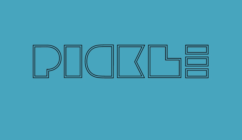 pickleweasel font big