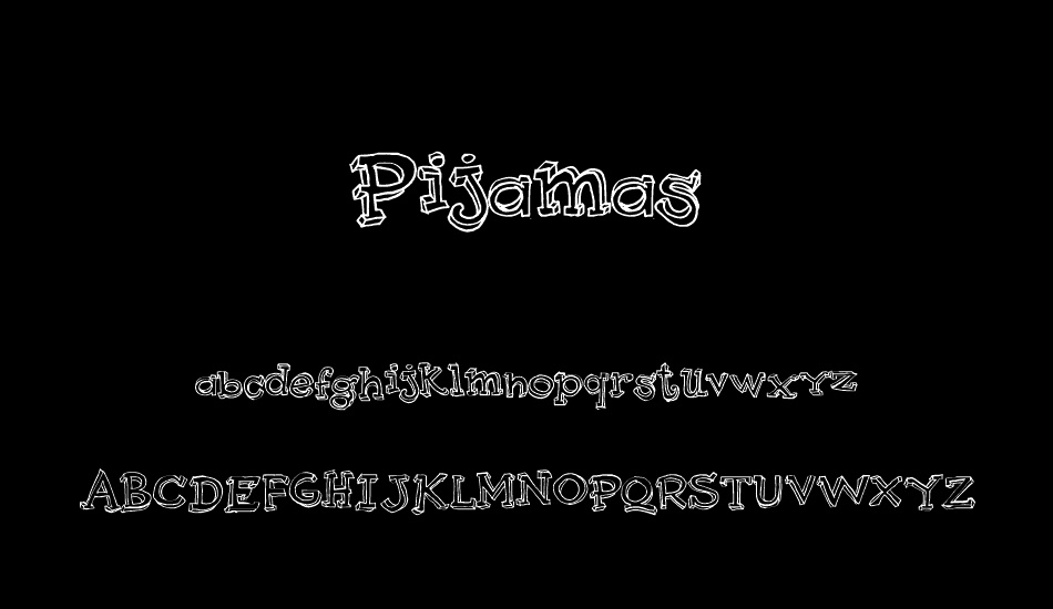 Pijamas font