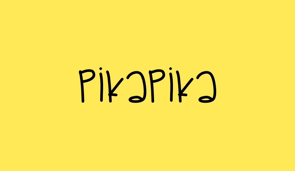 PikaPika font big