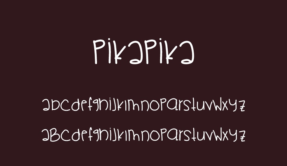 PikaPika font