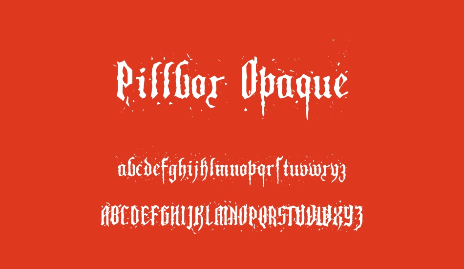 Pillbox Opaque font