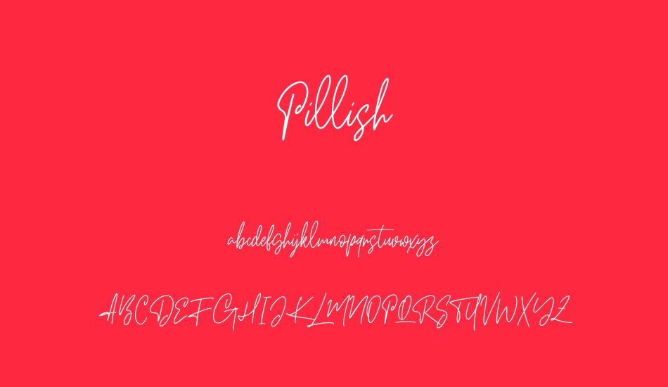 Pillish Free font