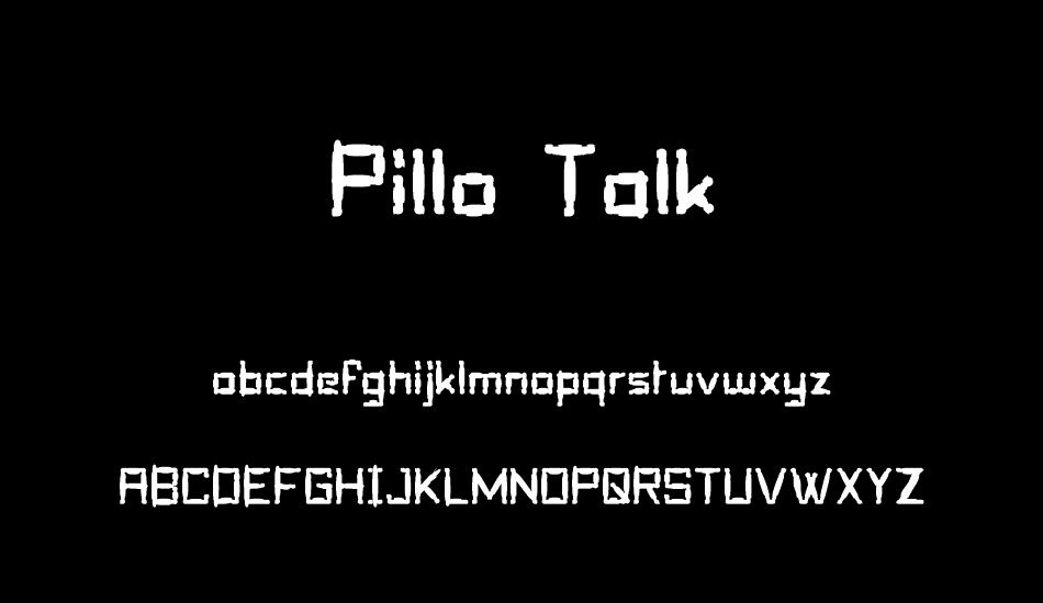 Pillo Talk font