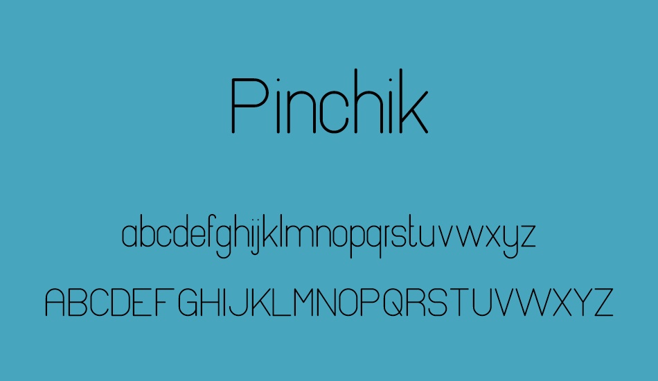 Pinchik font