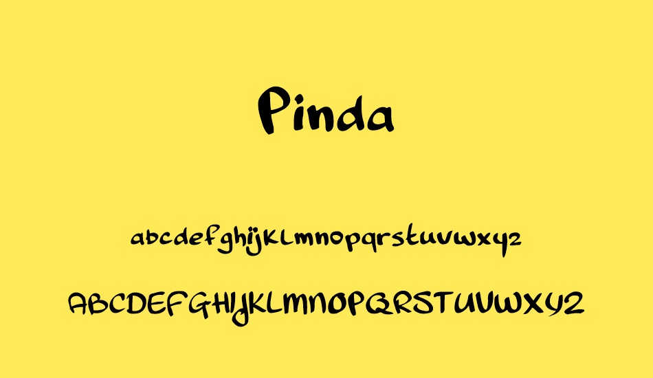 Pinda font