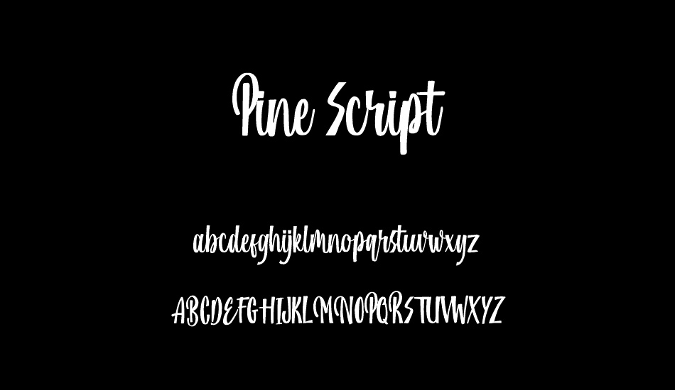 Pine Script font